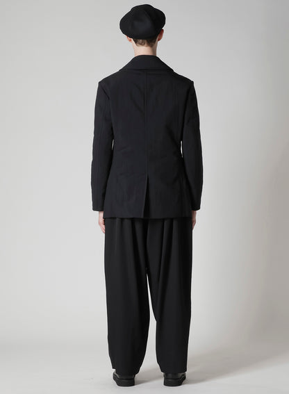 NYLON TASLAN PEACOAT WITH THINSULATE