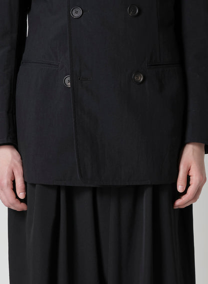 NYLON TASLAN PEACOAT WITH THINSULATE