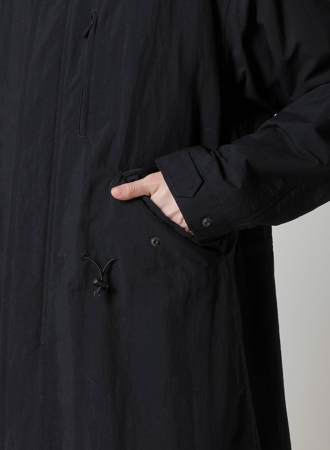 NYLON TASLAN MOD COAT WITH THINSULATE