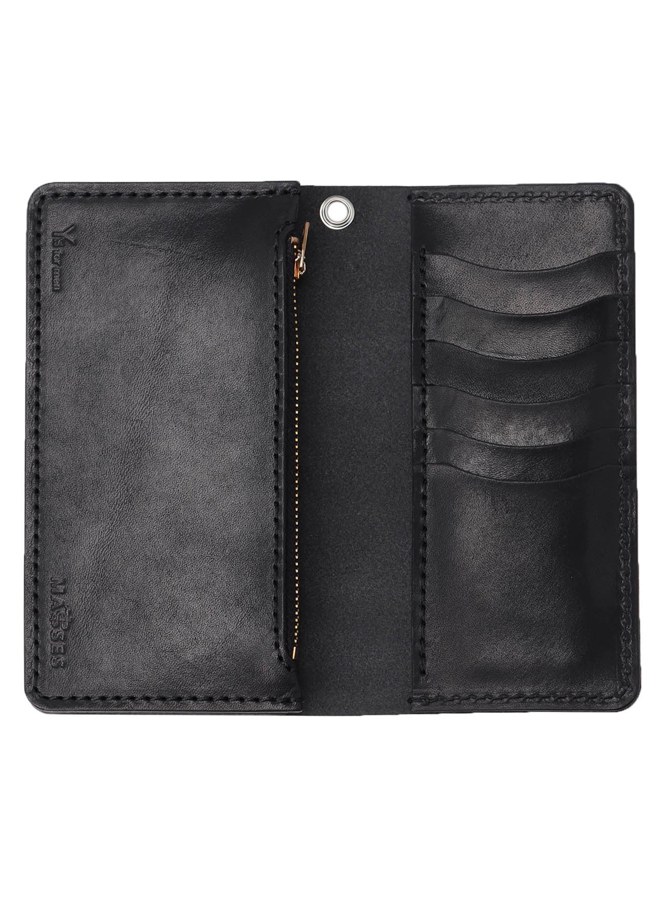 【Y's for men × MASSES】SADDLE LEATHER /SV LONG WALLET WITH CHAIN