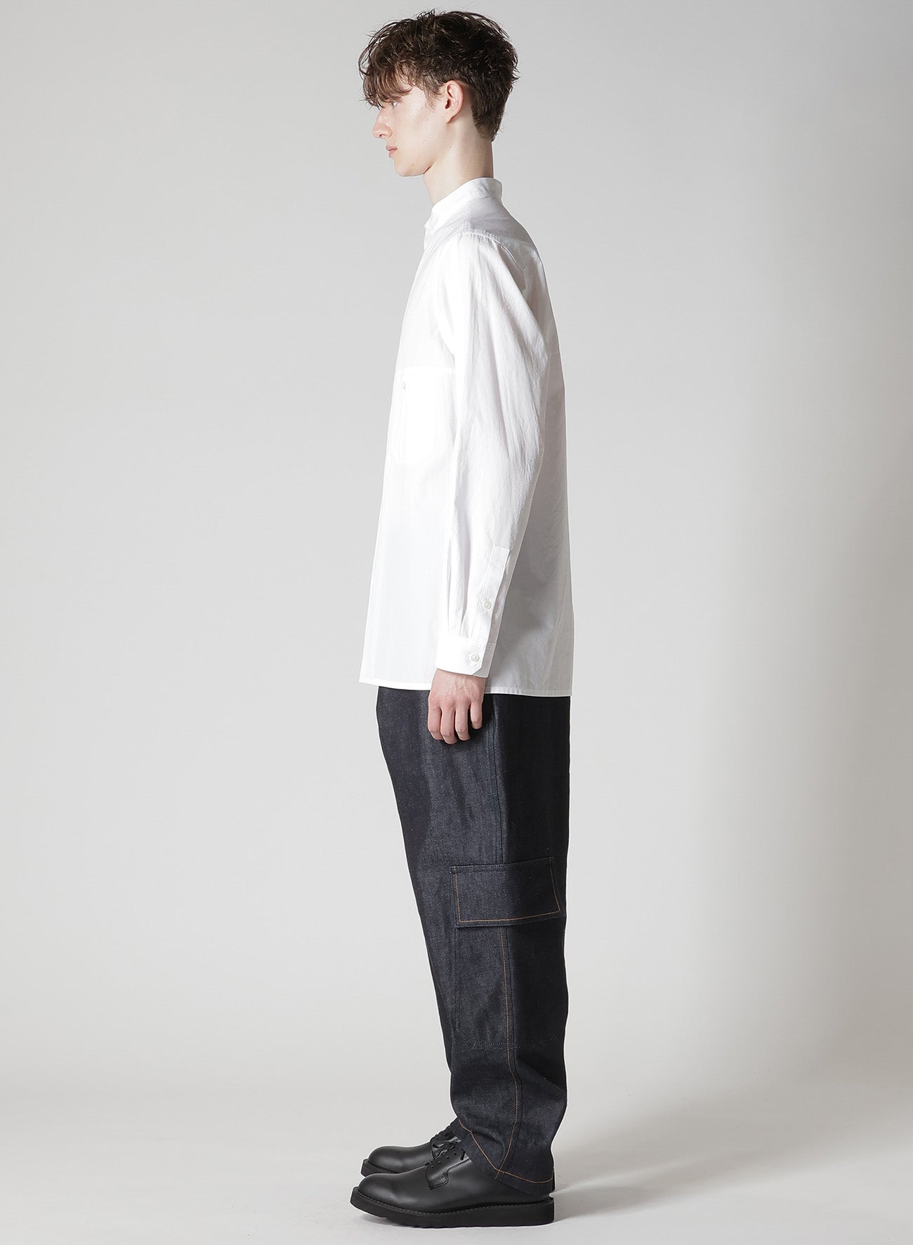 100/2 BROAD PANEL STAND COLLAR SHIRT