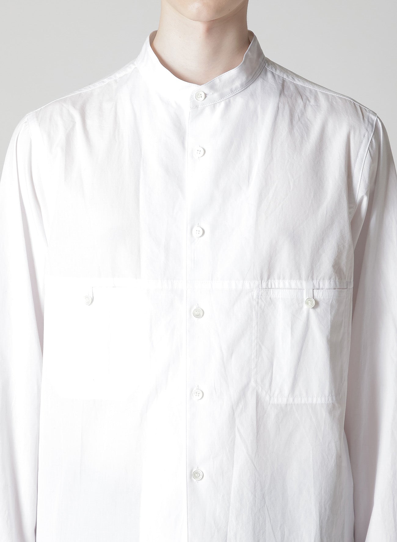 100/2 BROAD PANEL STAND COLLAR SHIRT