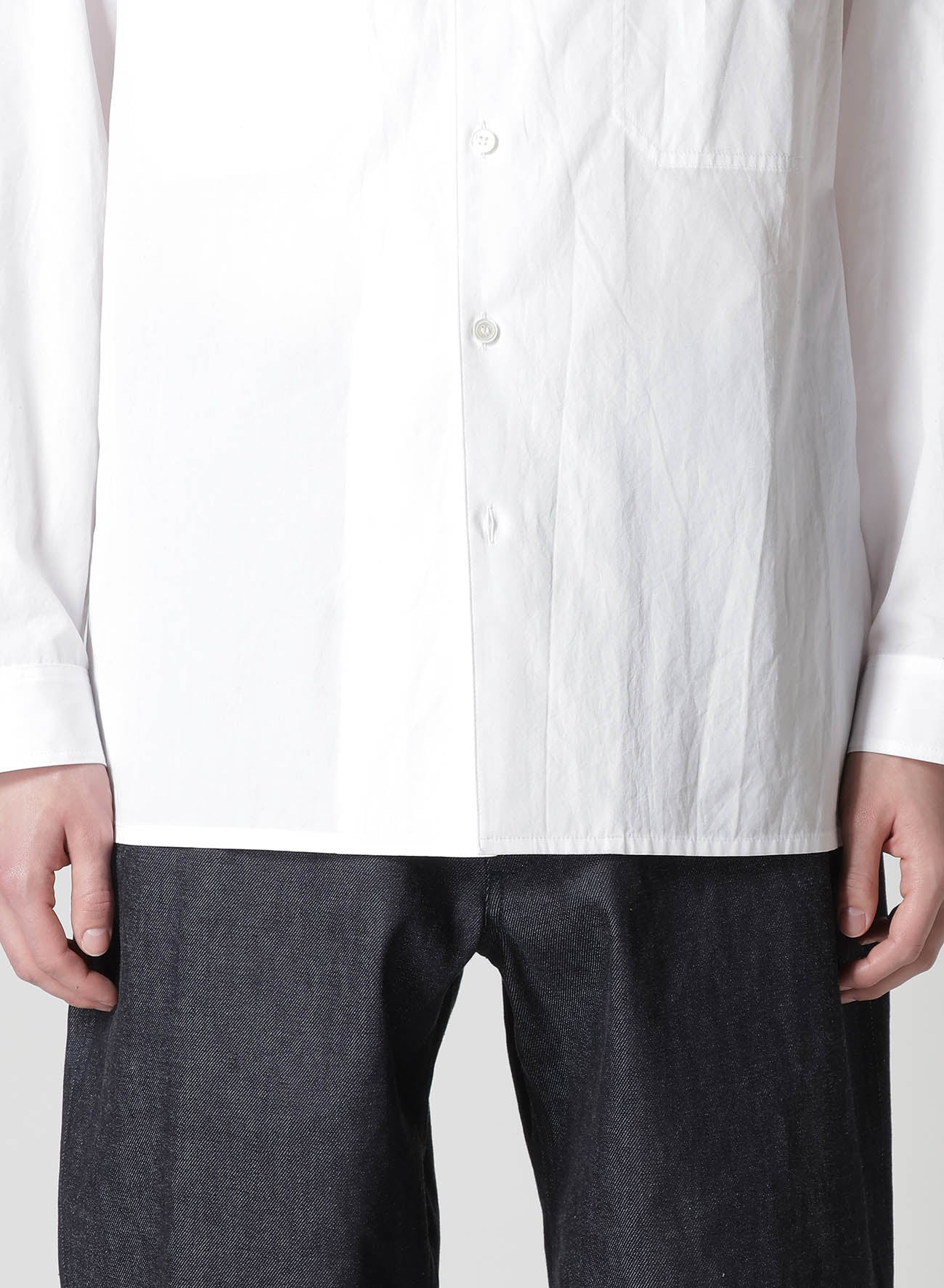 100/2 BROAD PANEL STAND COLLAR SHIRT