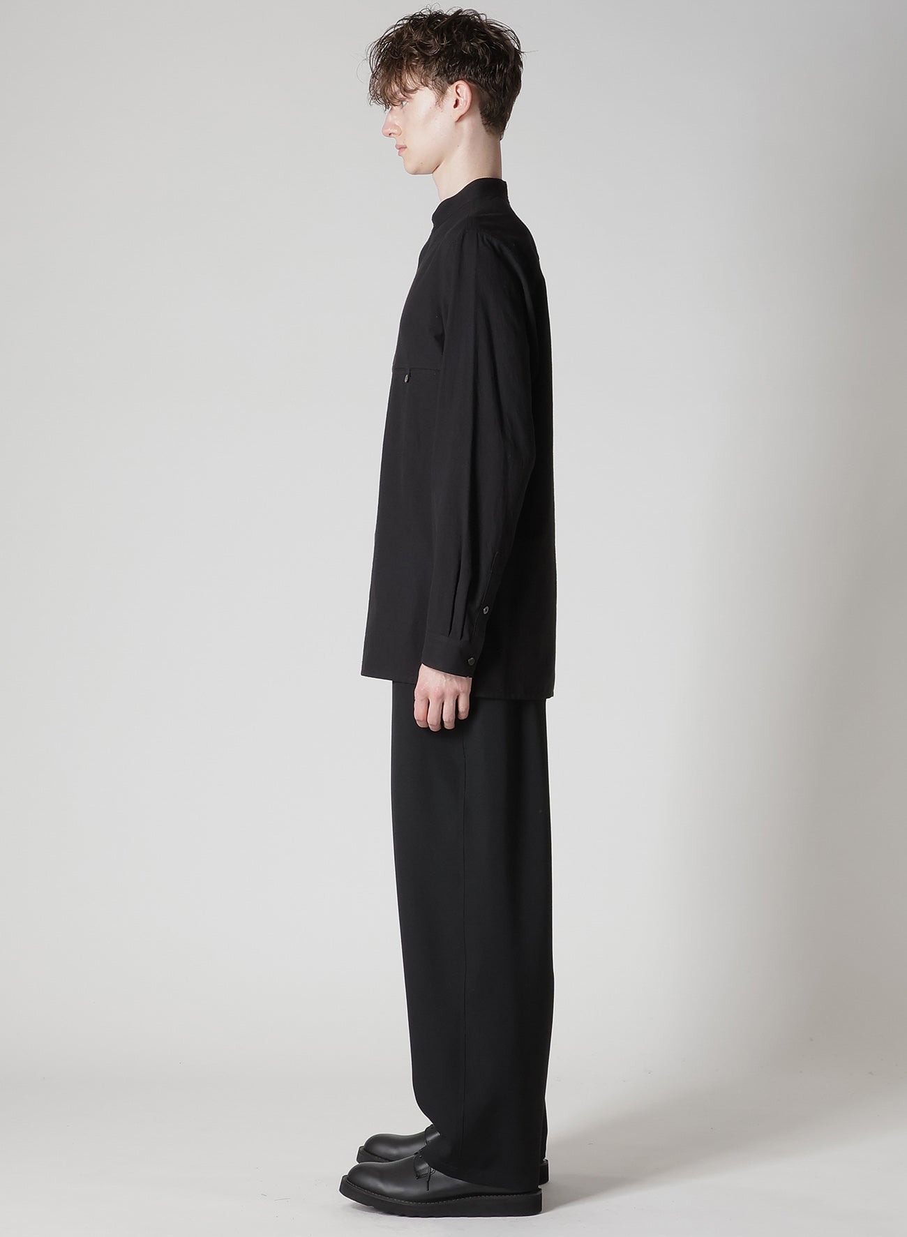 KHADI PANEL STAND COLLAR SHIRT