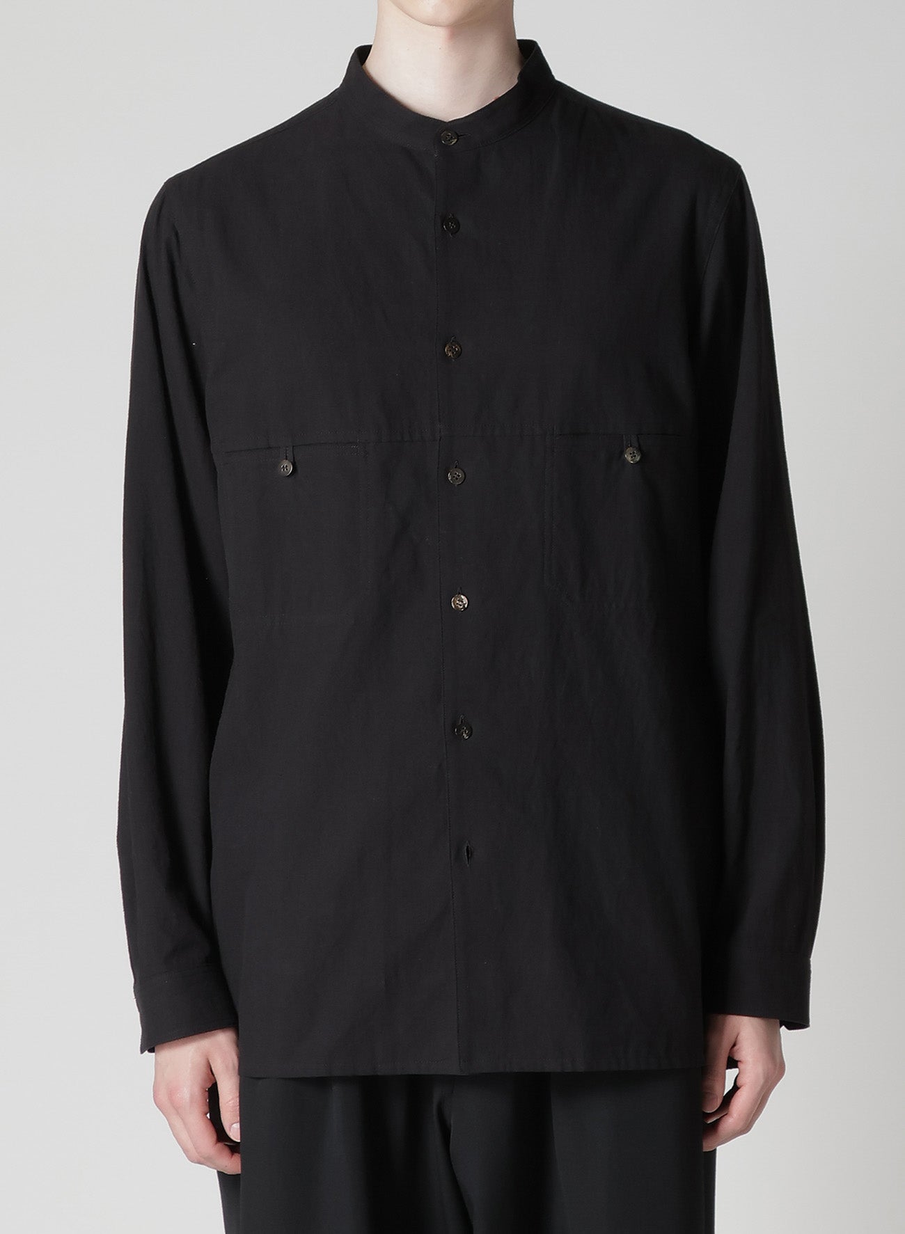 KHADI PANEL STAND COLLAR SHIRT