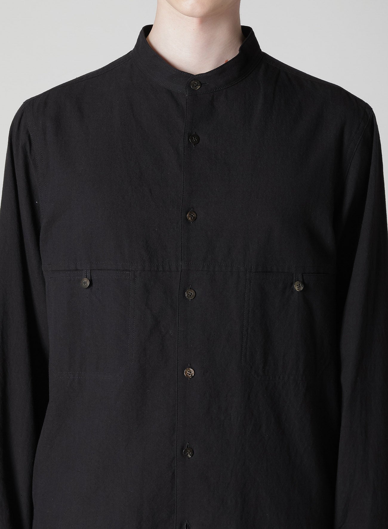 KHADI PANEL STAND COLLAR SHIRT
