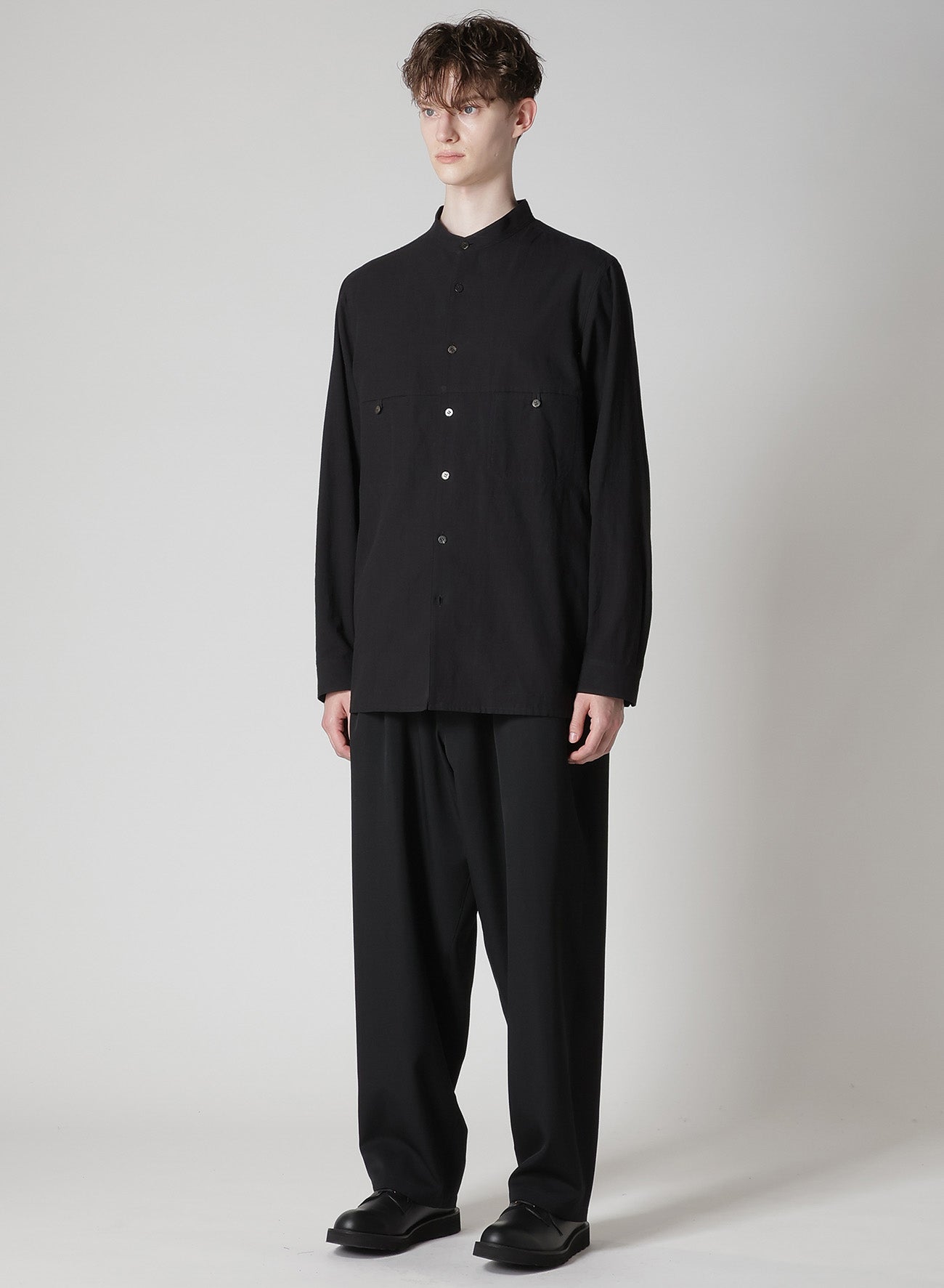KHADI PANEL STAND COLLAR SHIRT