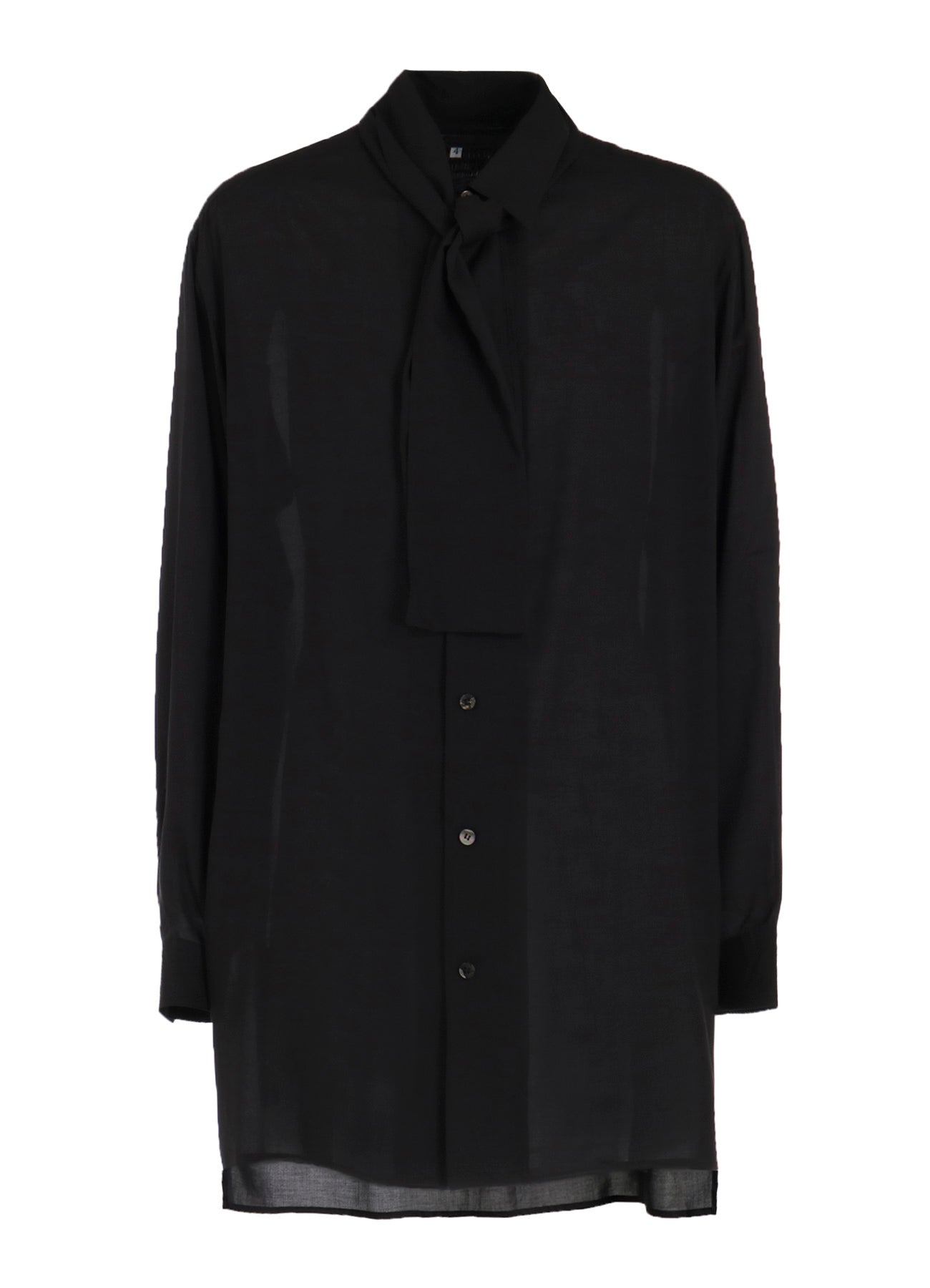 CELLULOSE LAWN SHIRT WITH SHAWL