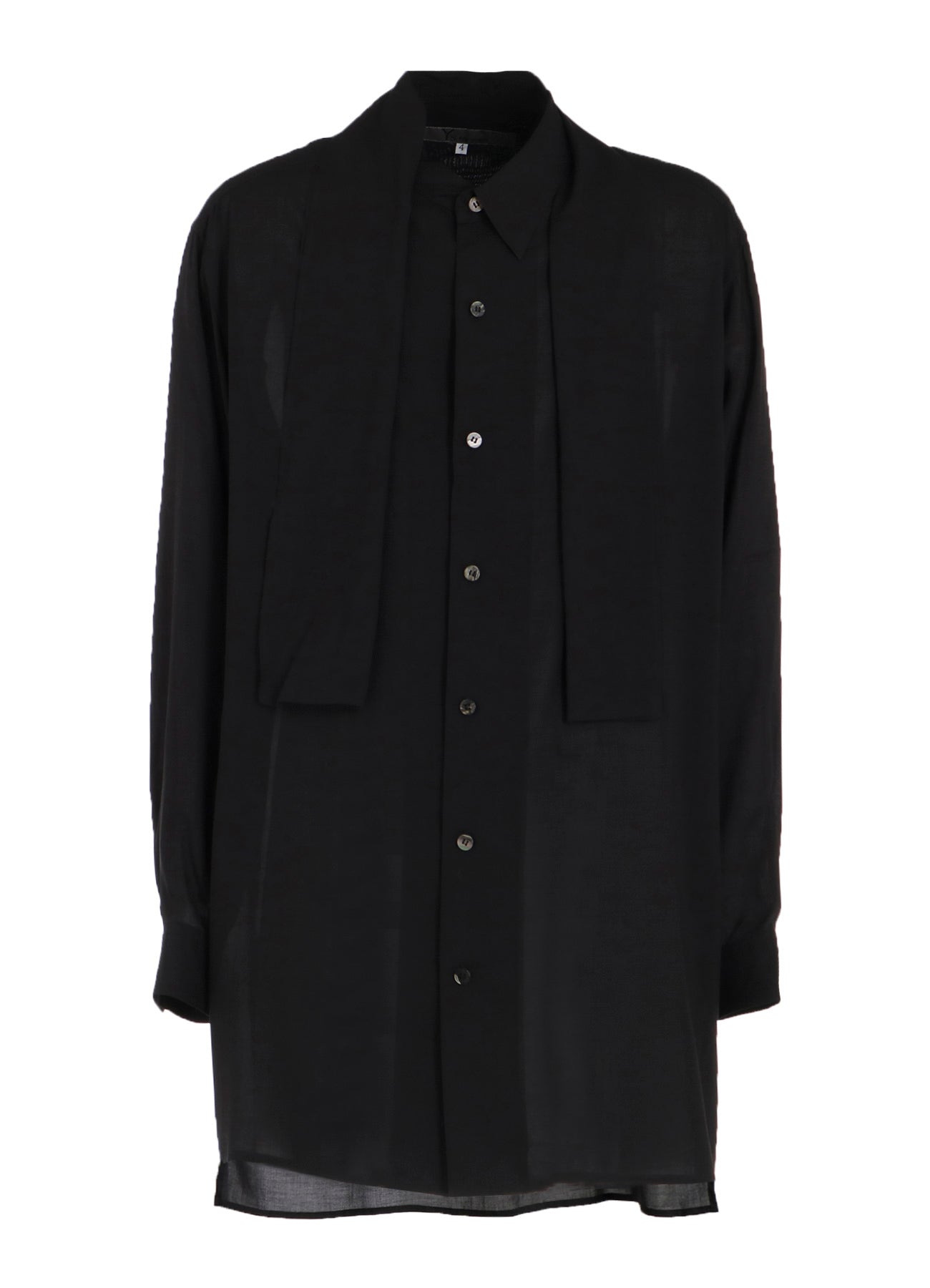CELLULOSE LAWN SHIRT WITH SHAWL