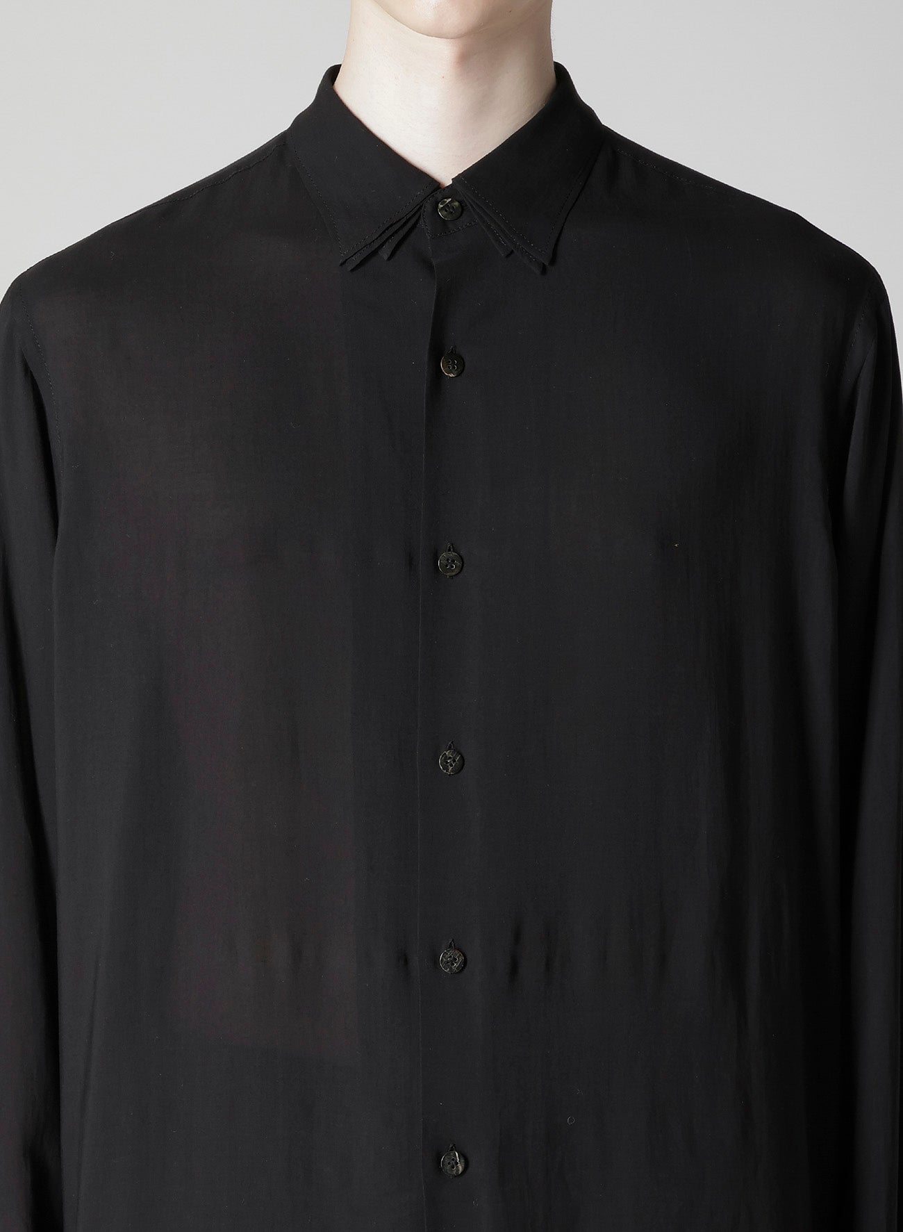CELLULOSE LAWN LAYERED COLLAR SHIRT