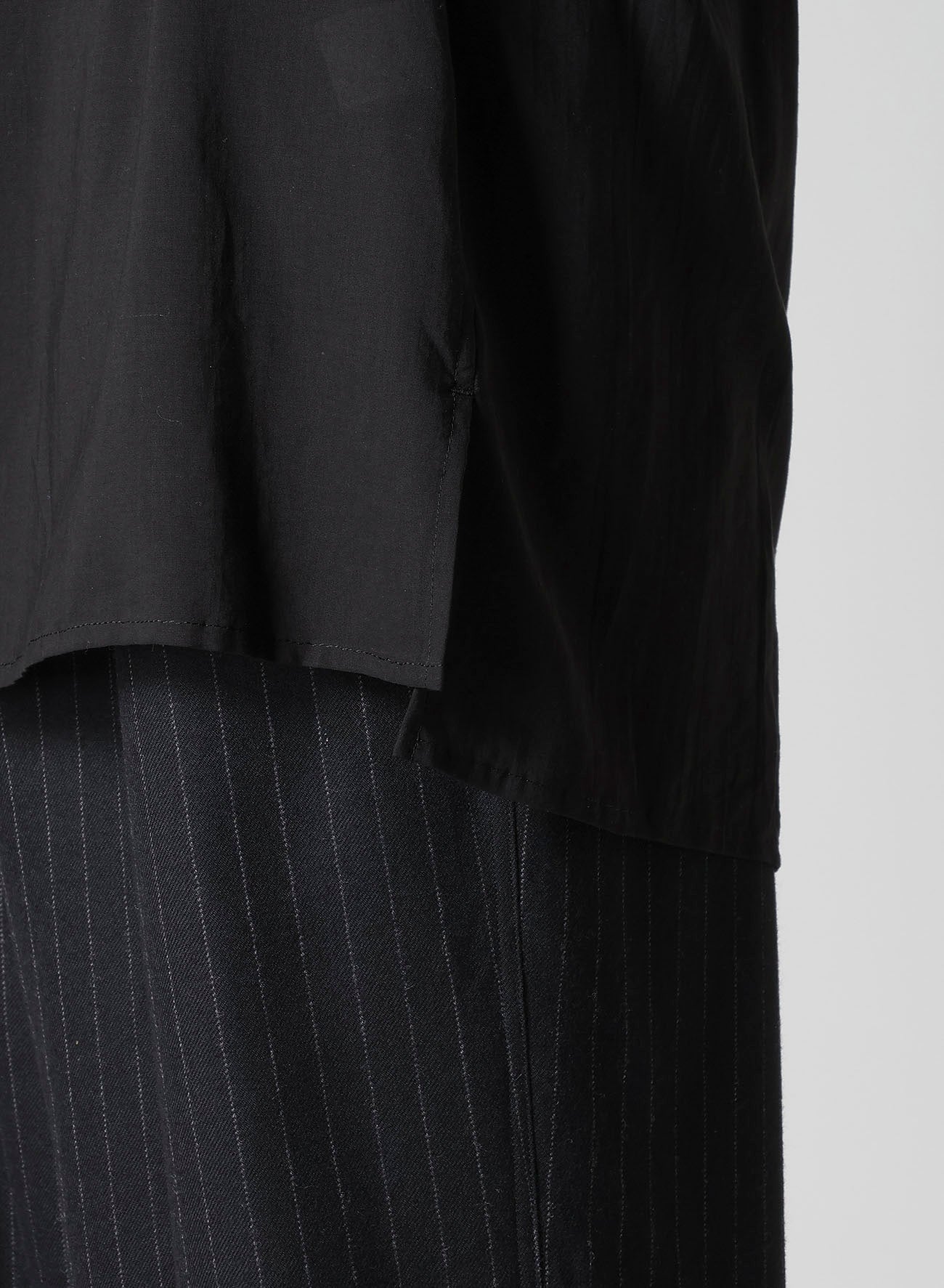 CELLULOSE LAWN LAYERED COLLAR SHIRT