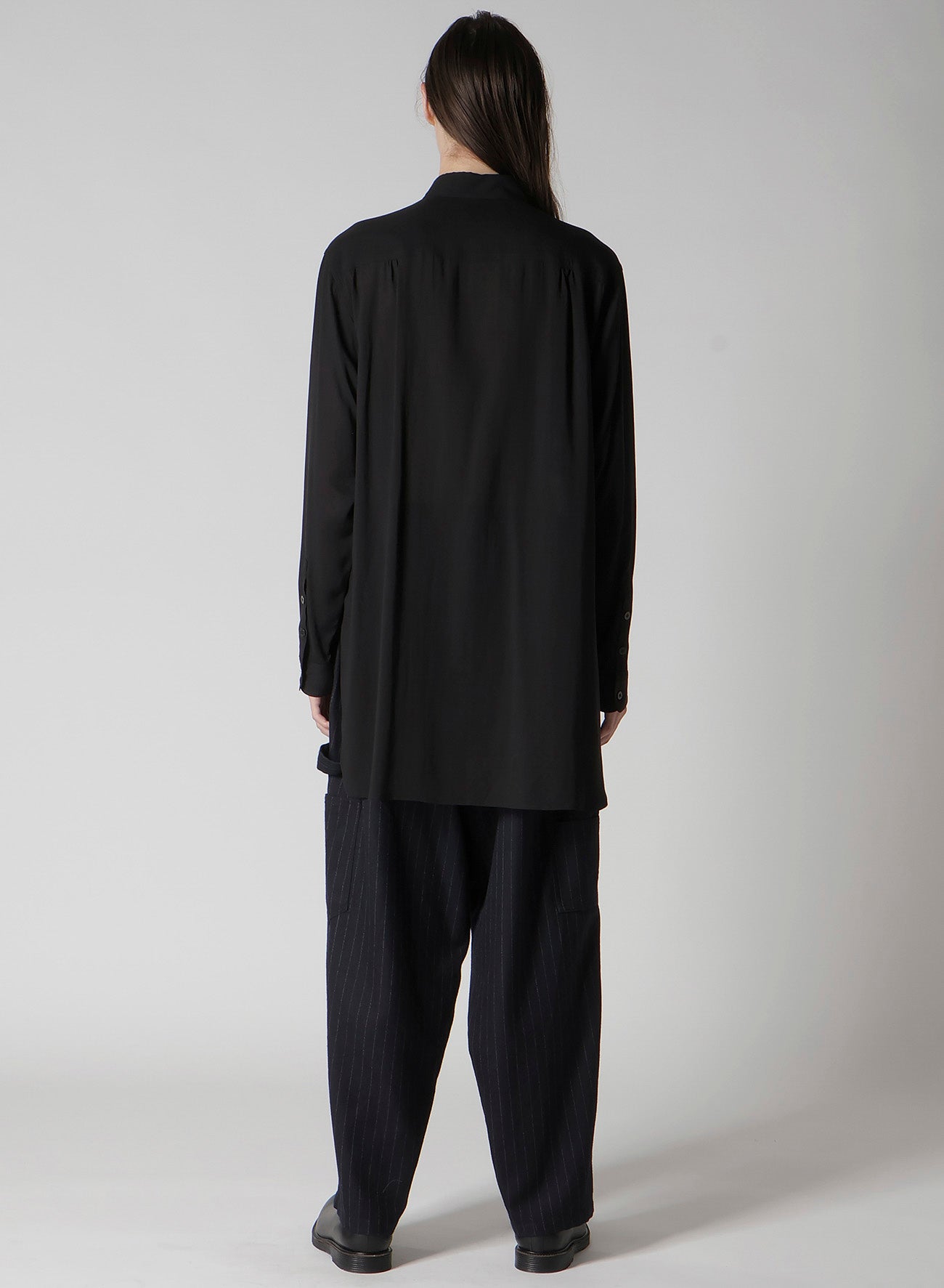 CELLULOSE LAWN DOUBLE-POCKET SHIRT