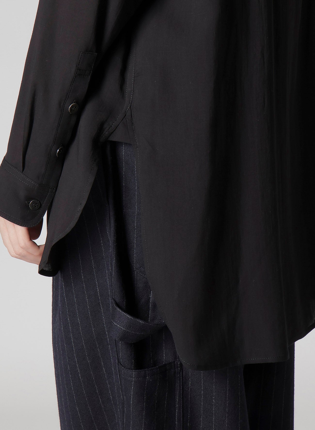 CELLULOSE LAWN DOUBLE-POCKET SHIRT