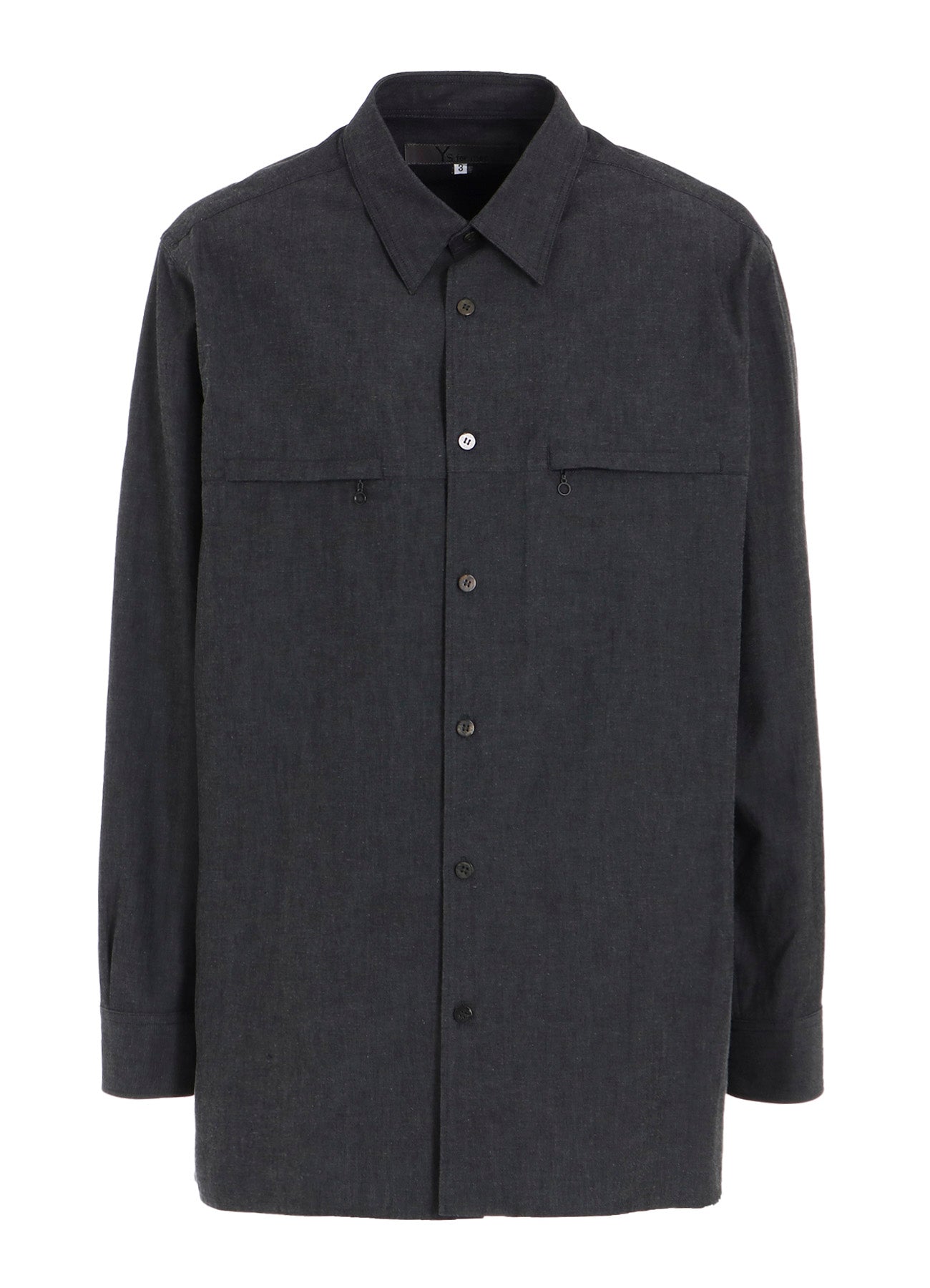 COTTON DUNGAREE SHIRT WITH DOUBLE ZIP POCKET