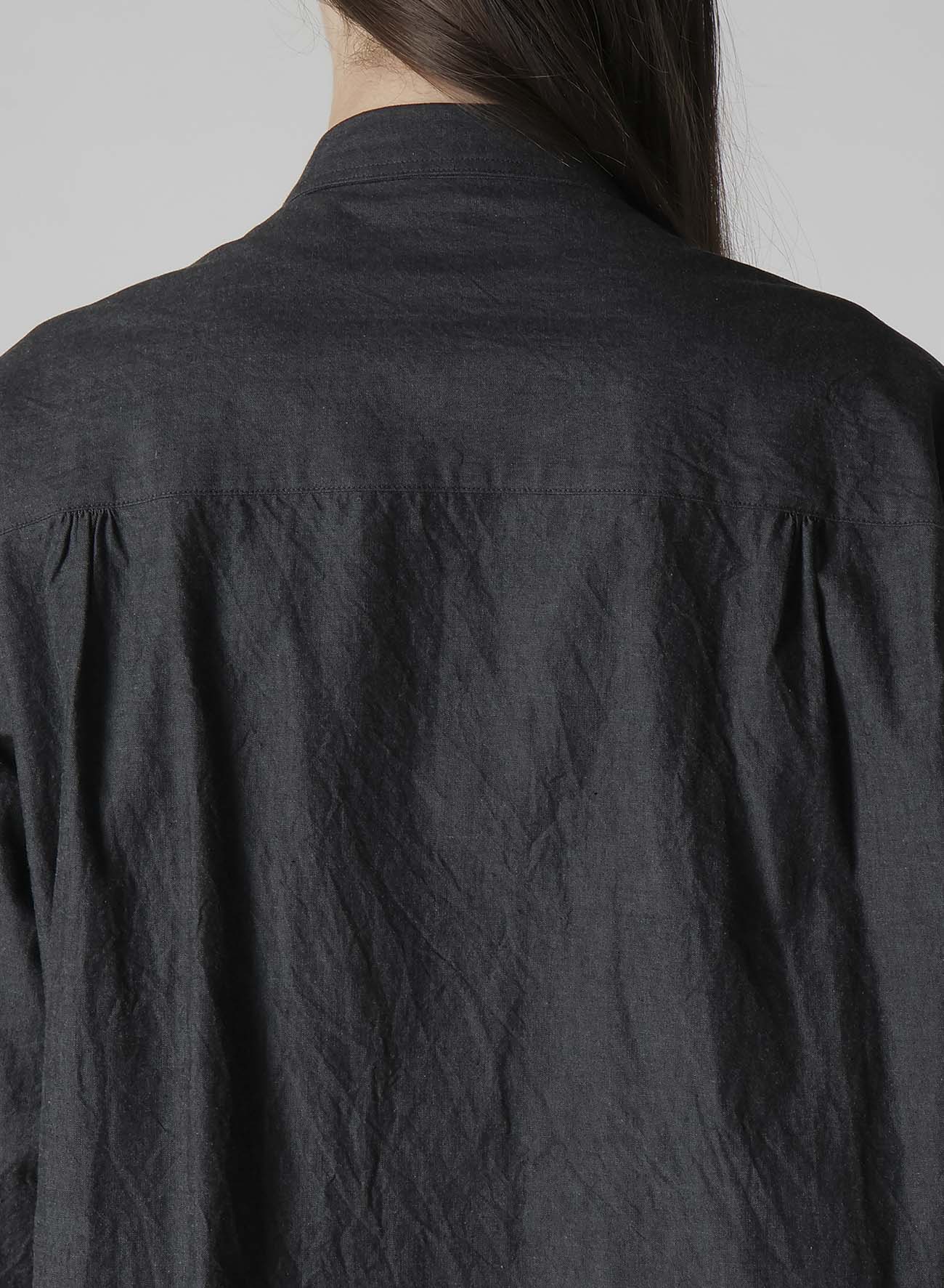COTTON DUNGAREE SHIRT WITH DOUBLE ZIP POCKET