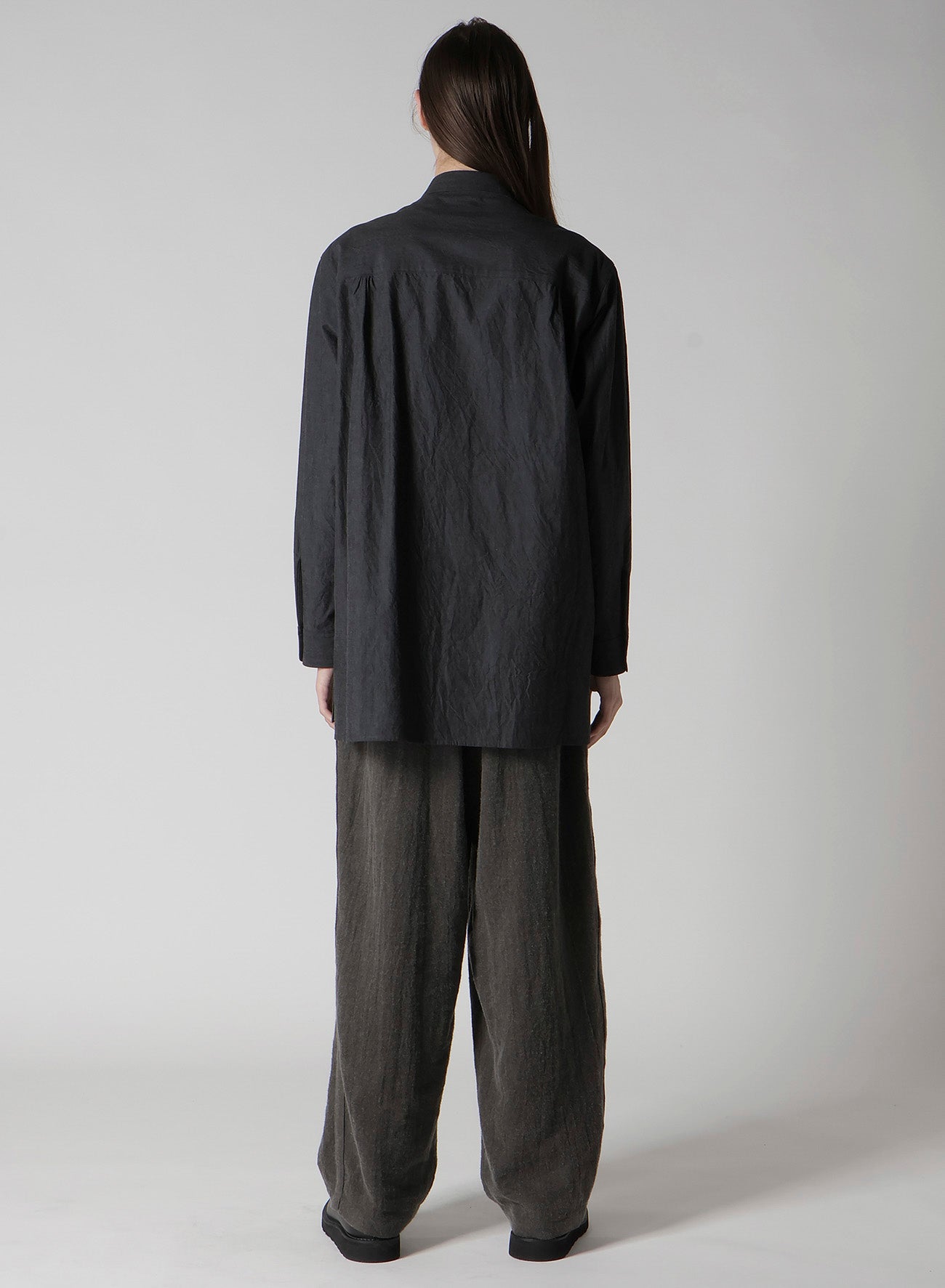 COTTON DUNGAREE SHIRT WITH DOUBLE ZIP POCKET