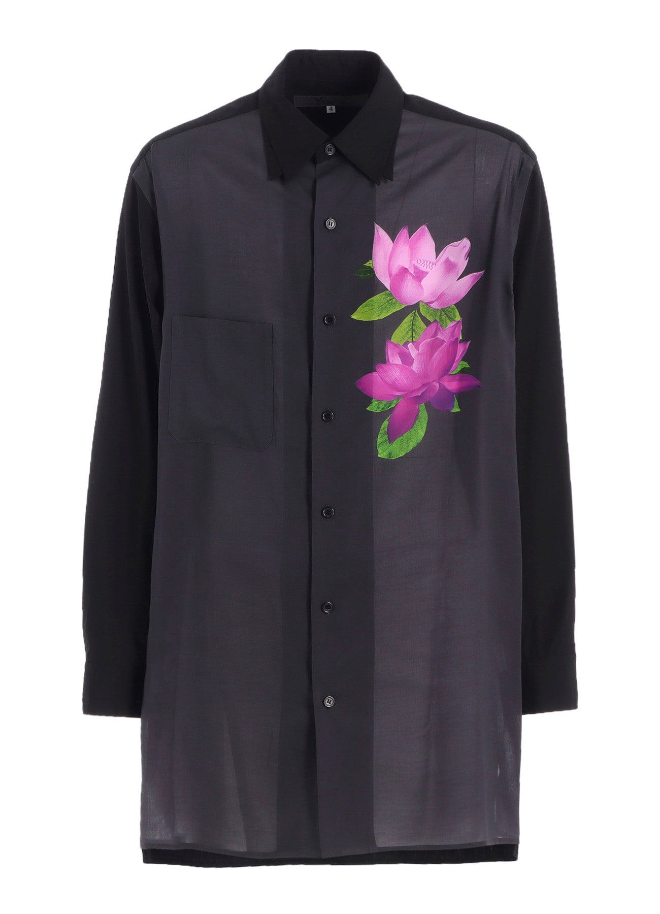 DOUBLE-COLLAR SHIRT IN BROAD AND CELLULOSE – GRAY LOTUS