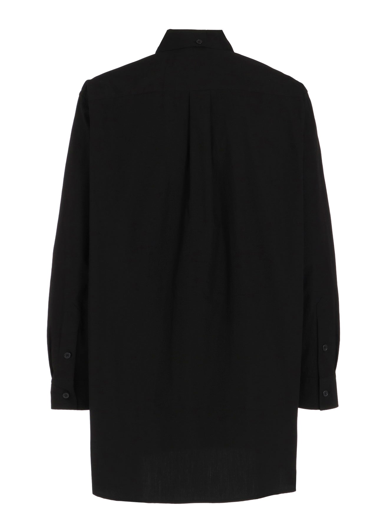 OVERSIZED SILHOUETTE SHIRT IN BROAD AND CELLULOSE – BLACK DAHLIA