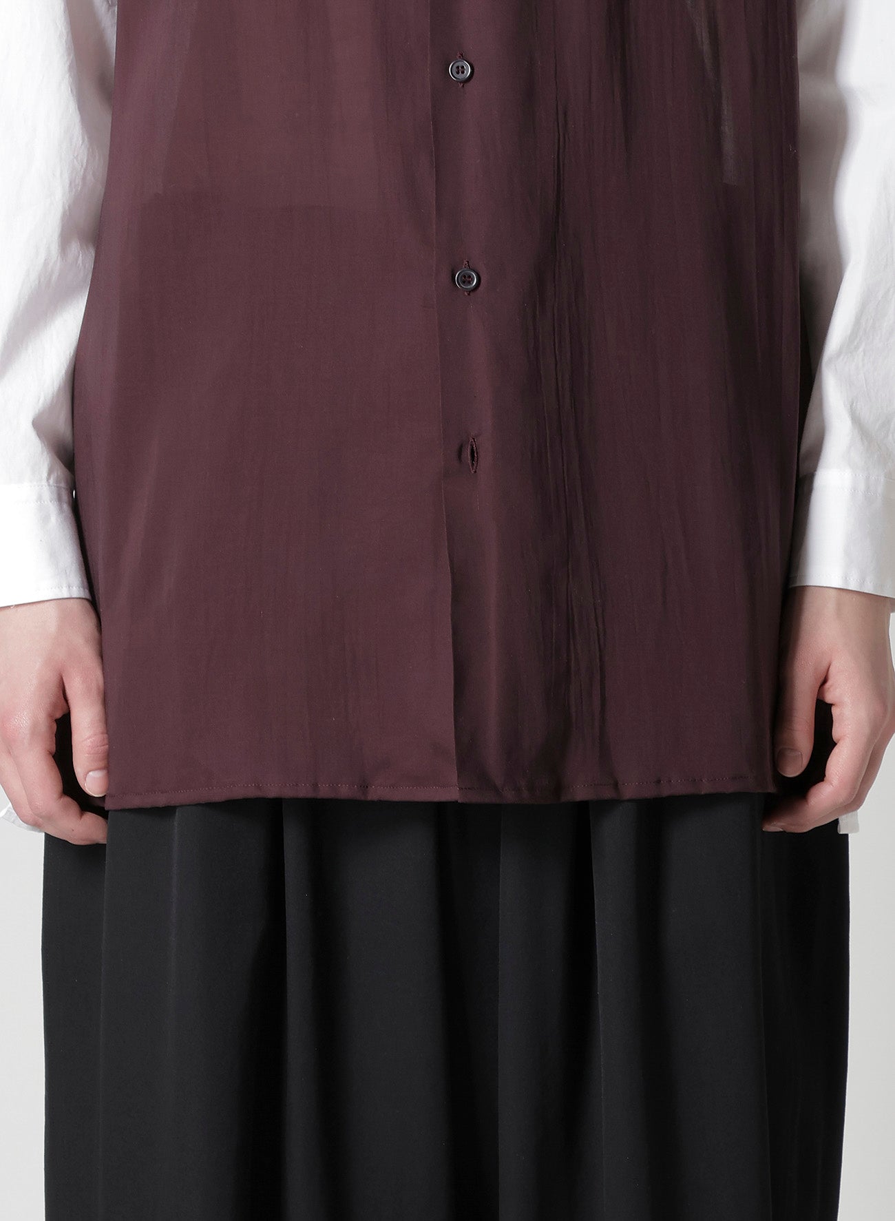 OVERSIZED SILHOUETTE SHIRT IN BROAD AND CELLULOSE – TWO FLOWERS