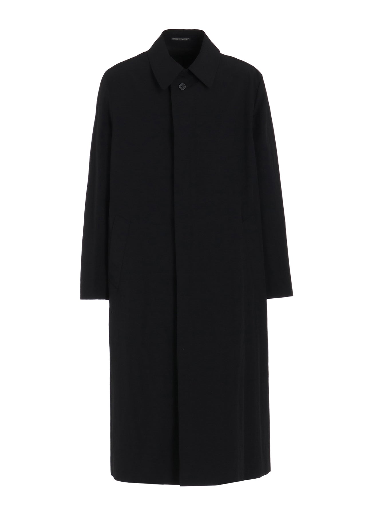 NYLON WEATHER COAT WITH FLY FRONT COLLAR