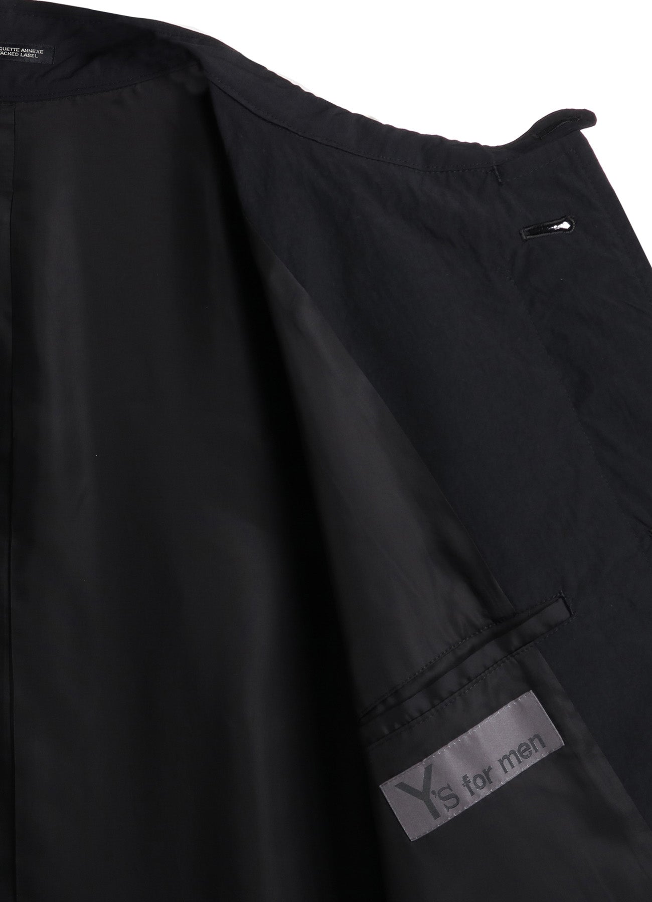 NYLON WEATHER COAT WITH FLY FRONT COLLAR
