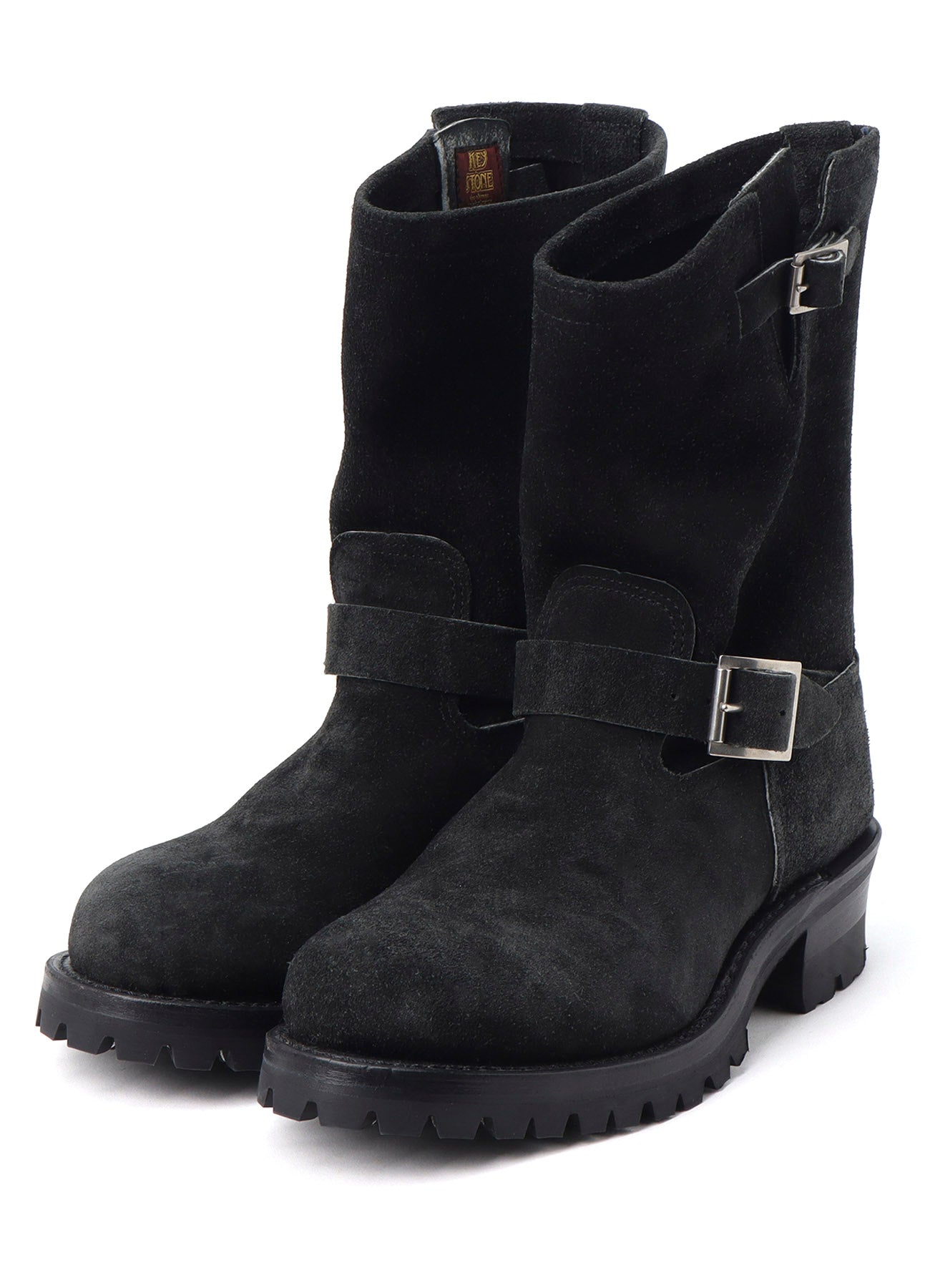 【Y's for men × MASSES】VELOUR BLACK ENGINEER BOOTS