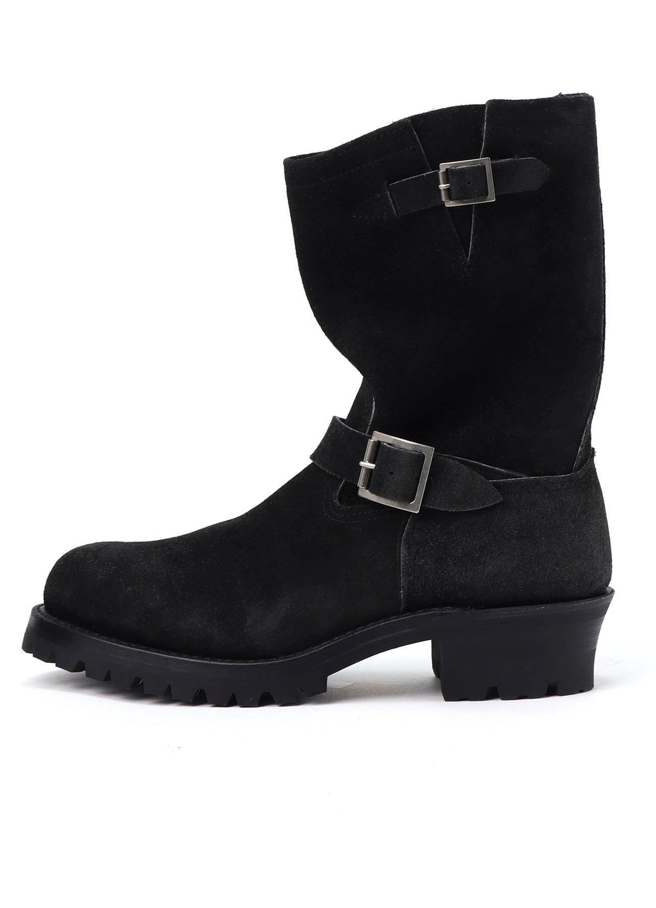 【Y's for men × MASSES】VELOUR BLACK ENGINEER BOOTS