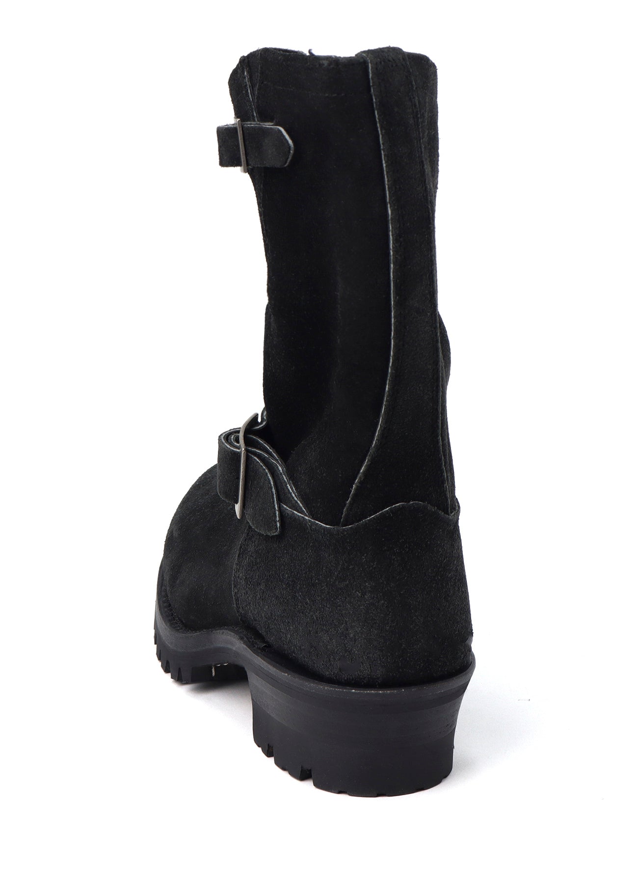 【Y's for men × MASSES】VELOUR BLACK ENGINEER BOOTS