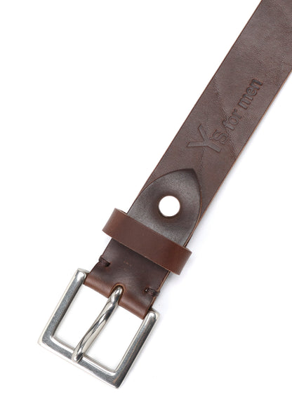 CHROMEXCEL LEATHER PLAIN BROWN BELT