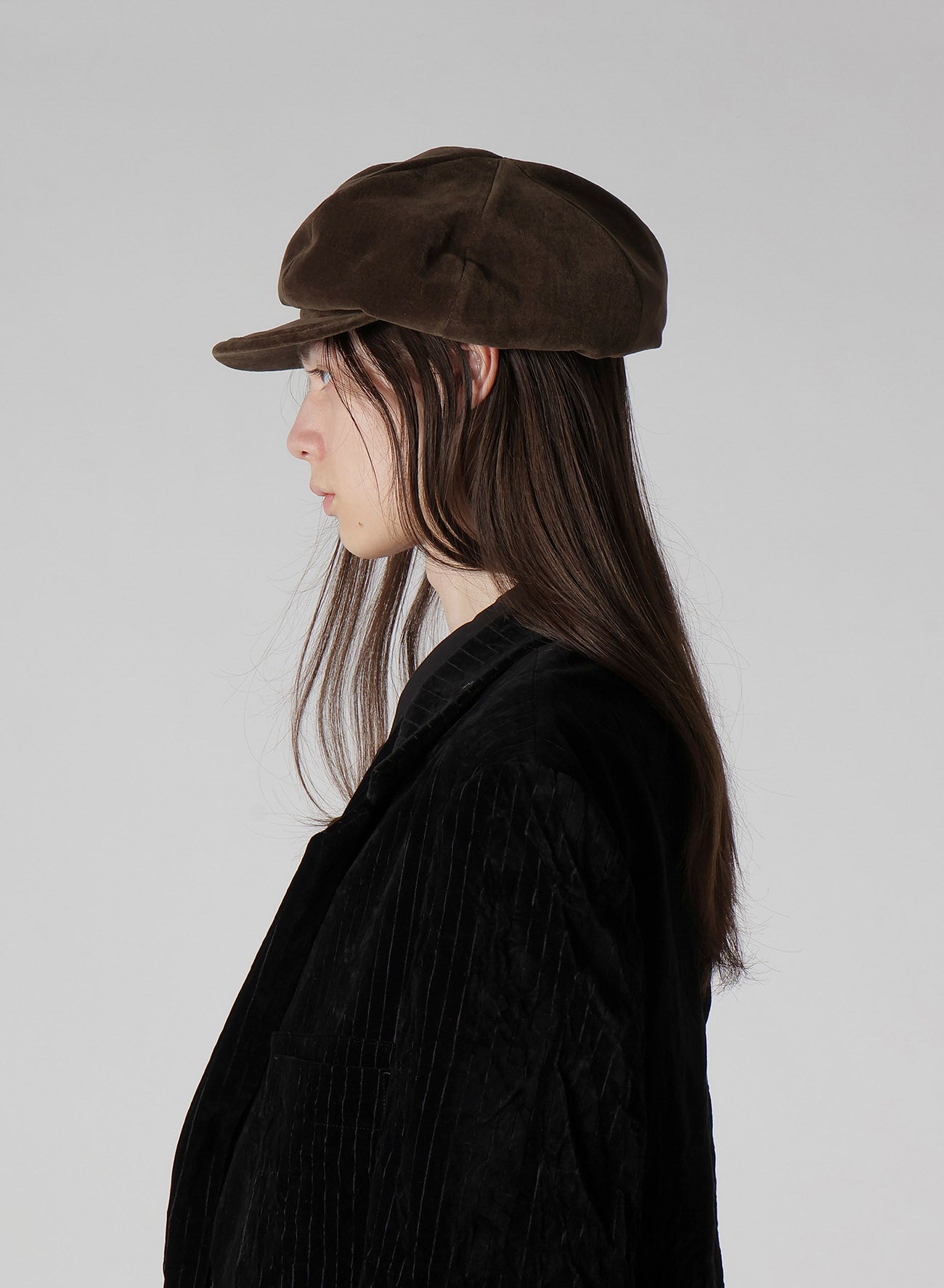 COTTON VELVET CASQUETTE