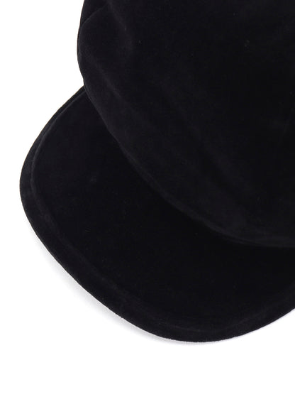 COTTON VELVET CASQUETTE