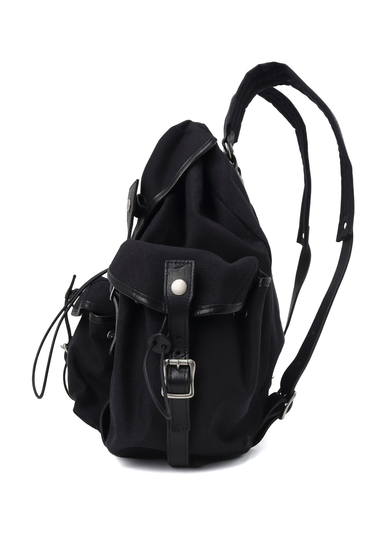NO.8 BLACK CANVAS MILITARY RUCKSACK
