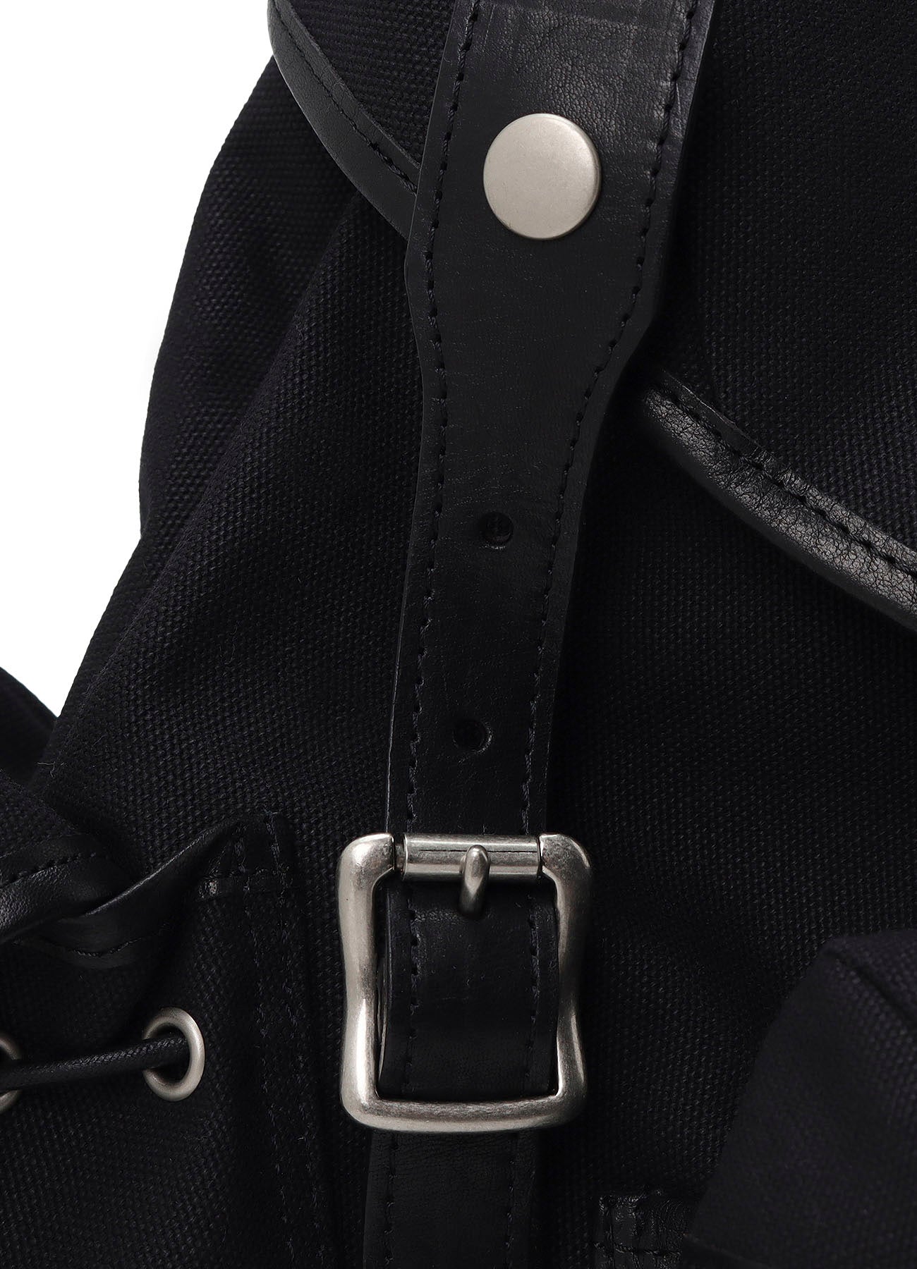 NO.8 BLACK CANVAS MILITARY RUCKSACK