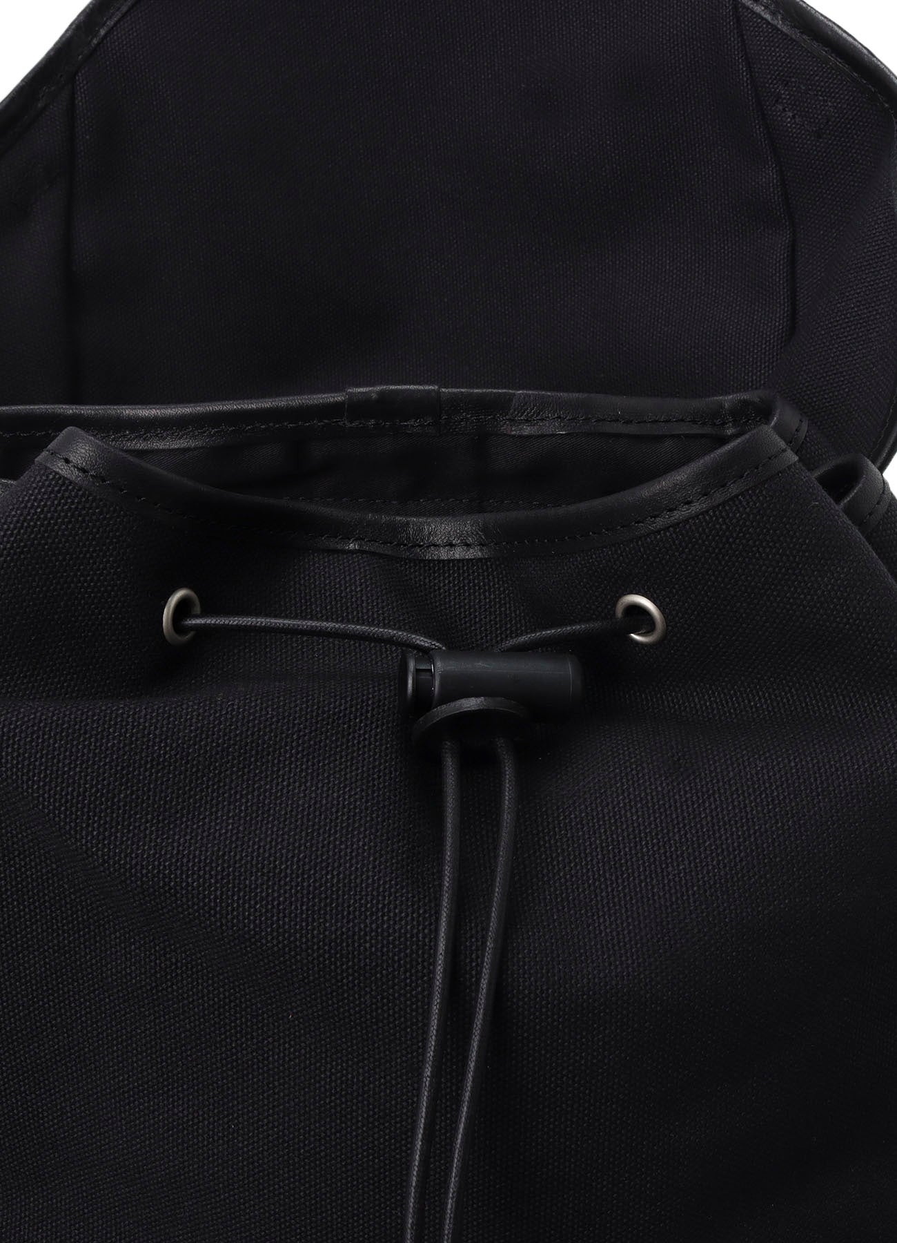 NO.8 BLACK CANVAS MILITARY RUCKSACK