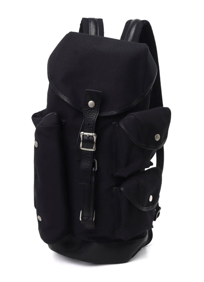 NO.8 BLACK CANVAS MILITARY DUFFLE BAG