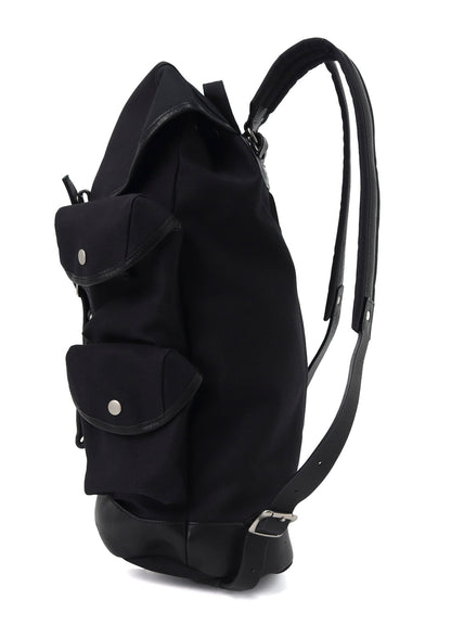 NO.8 BLACK CANVAS MILITARY DUFFLE BAG