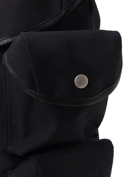 NO.8 BLACK CANVAS MILITARY DUFFLE BAG