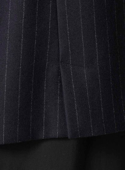 STRIPED SERGE JACKET WITH WAIST POCKETS