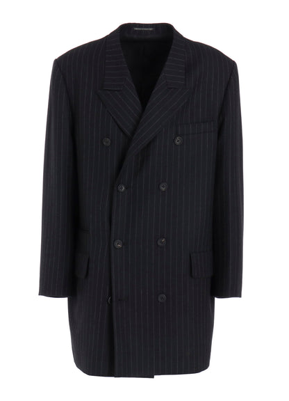 STRIPED SERGE DOUBLE JACKET