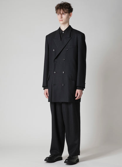 STRIPED SERGE DOUBLE JACKET