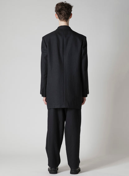 STRIPED SERGE DOUBLE JACKET