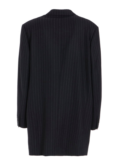 STRIPED SERGE DOUBLE JACKET