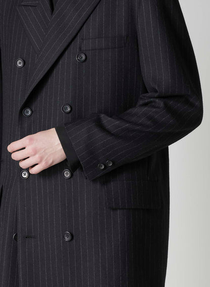 STRIPED SERGE DOUBLE JACKET
