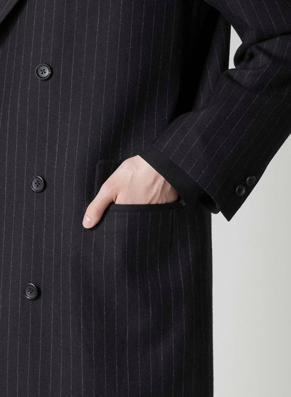 STRIPED SERGE DOUBLE JACKET