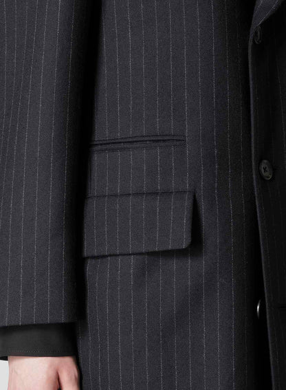 STRIPED SERGE DOUBLE JACKET