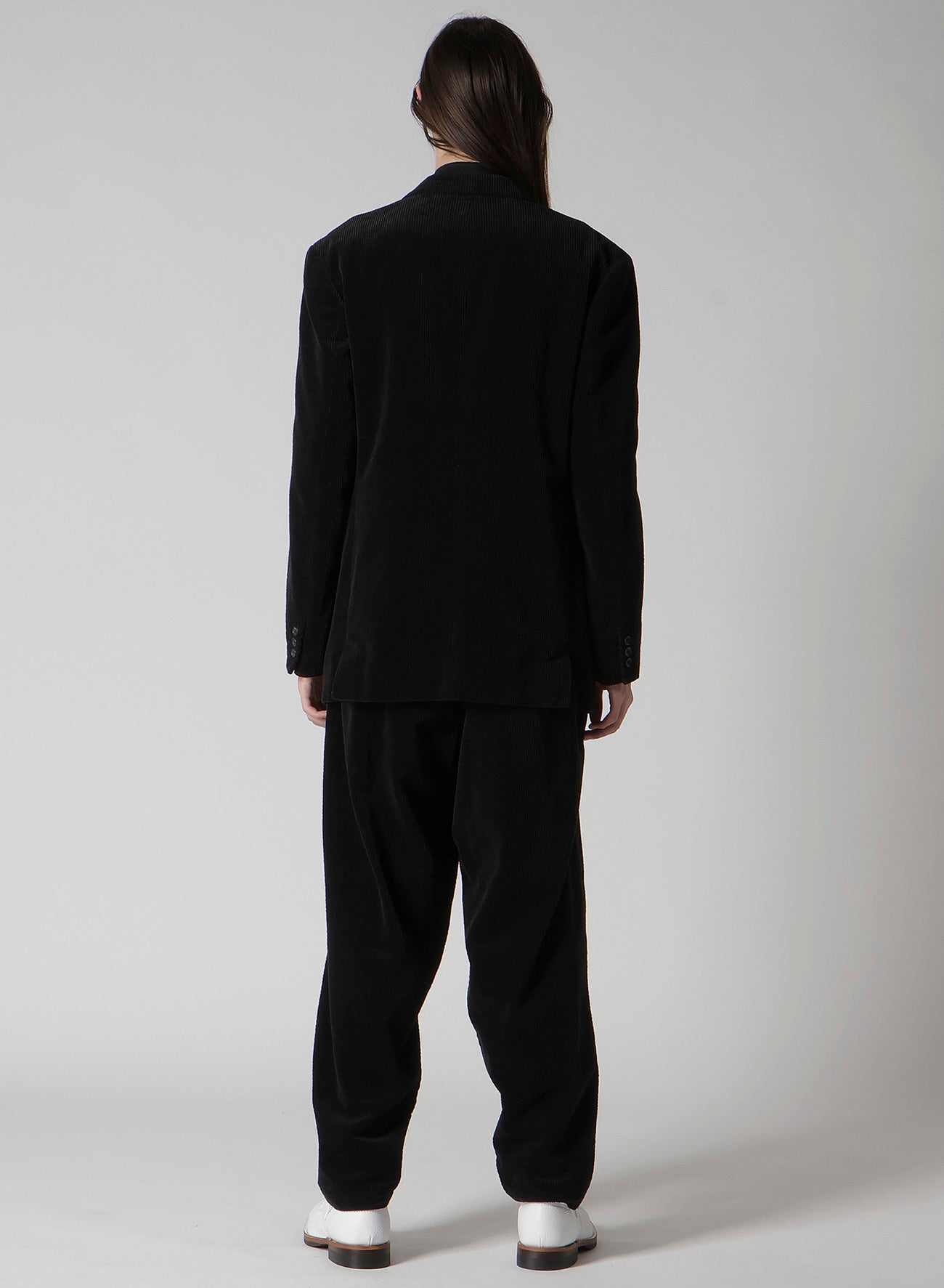 3-BUTTON JACKET WITH CORDUROY