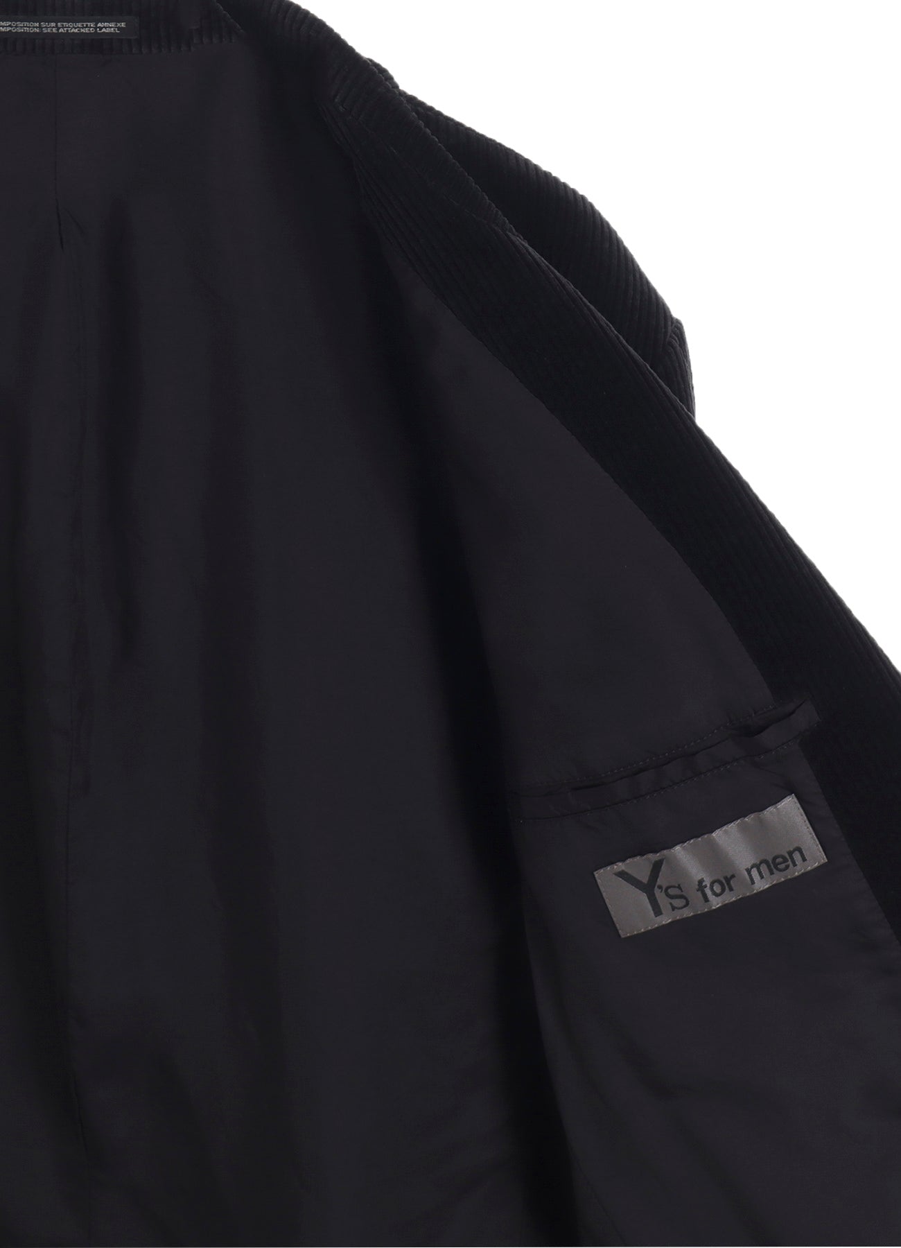 3-BUTTON JACKET WITH CORDUROY