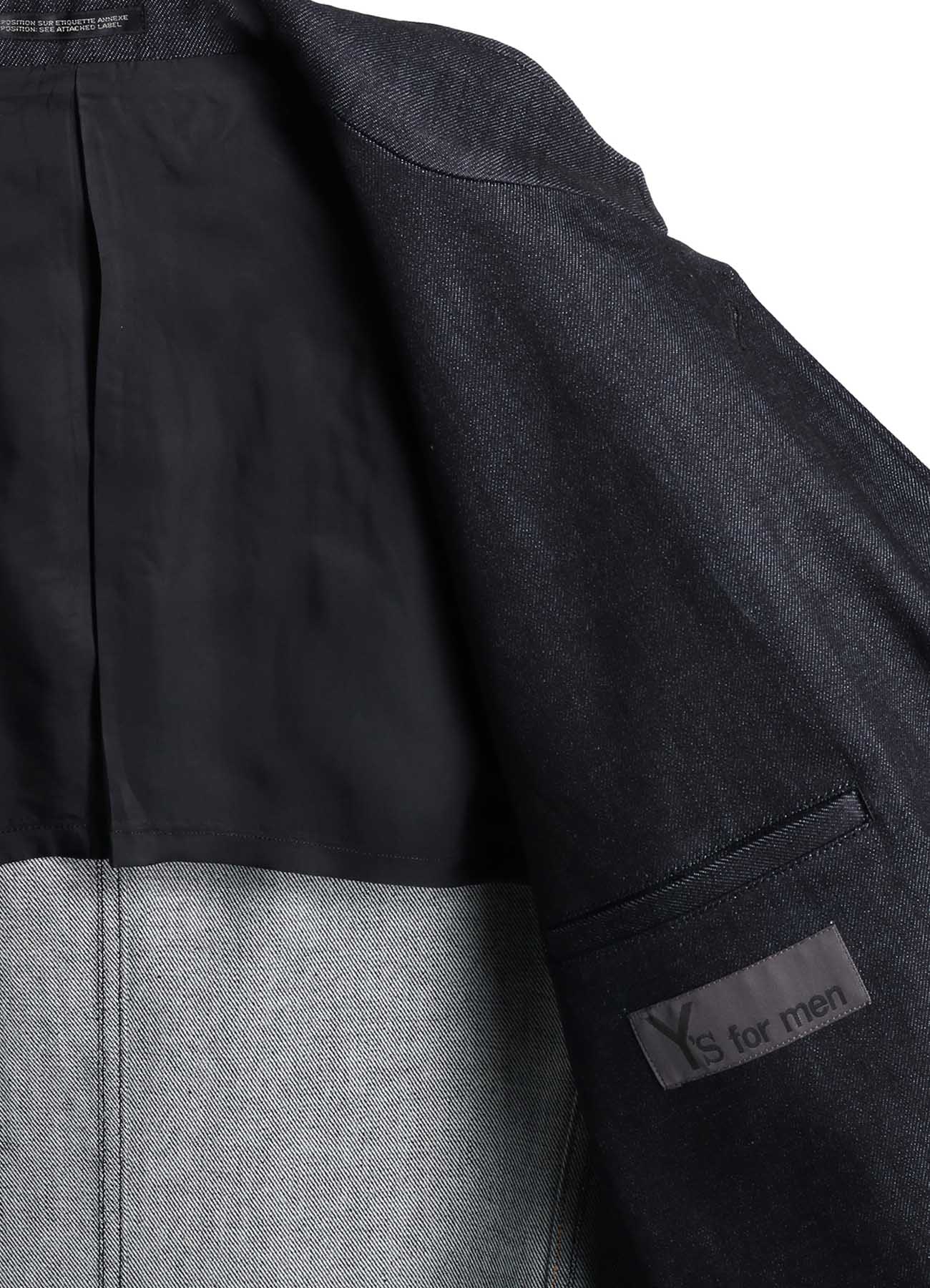 13oz DENIM JACKET WITH FRONT EDGE AND COLOR STITCH
