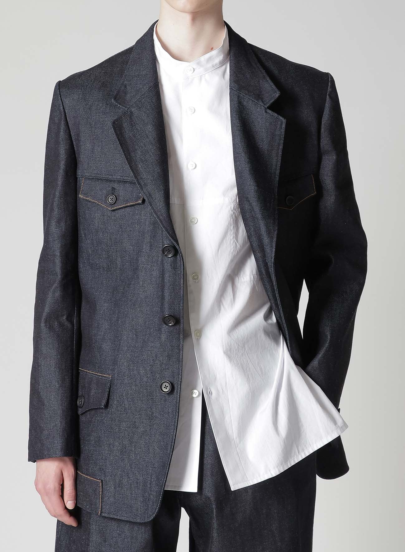13oz DENIM JACKET WITH HEM LAYER