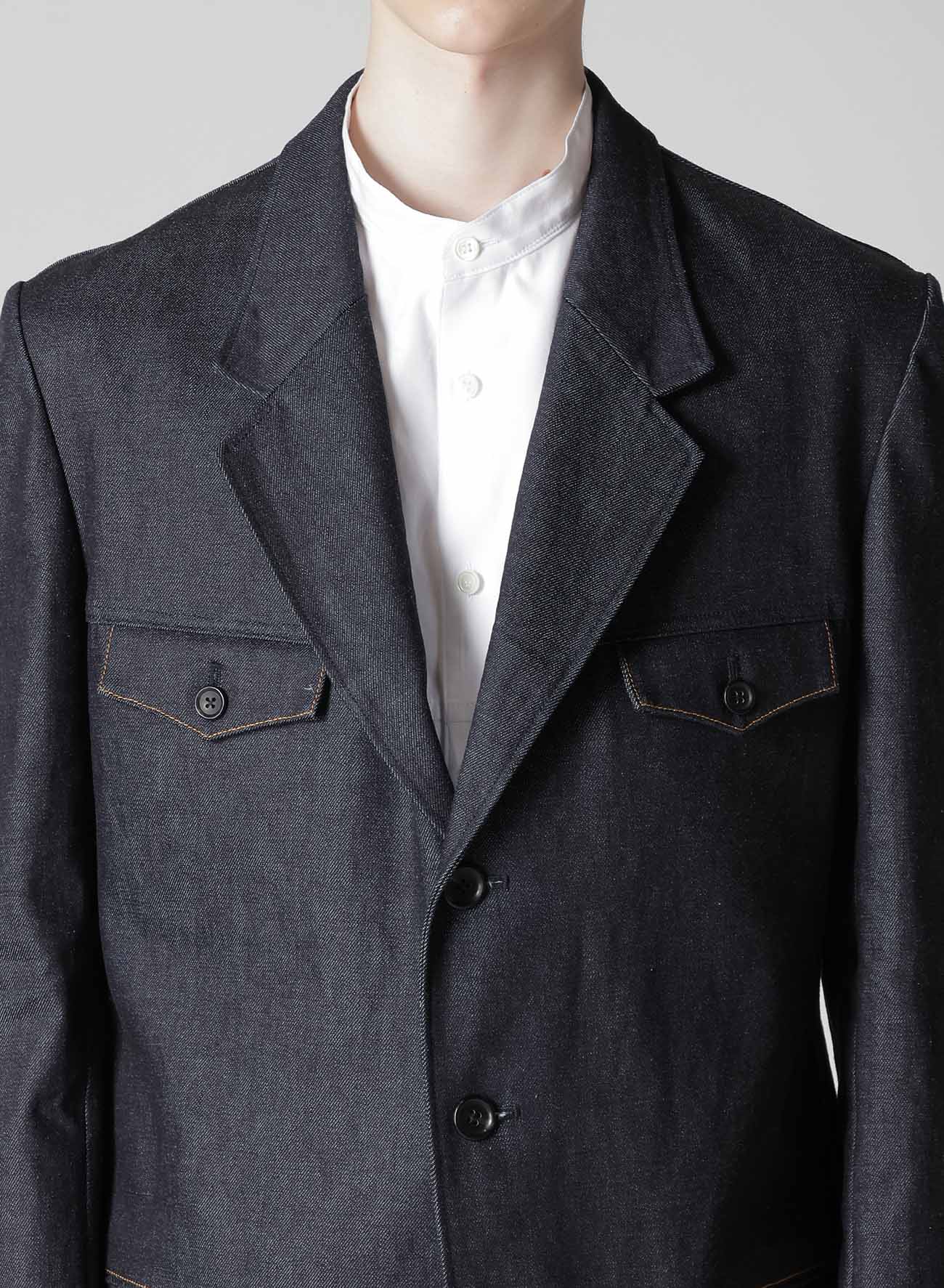 13oz DENIM JACKET WITH HEM LAYER